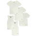 Isotoner Boys' 5-Piece Crew Neck T-Shirts And Tank Tops Set - white, 6 - 8 