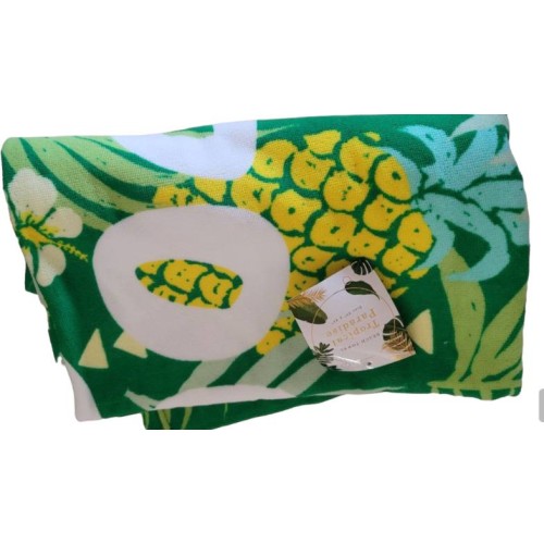 Silver One Pineapple Pool Party Beach Towel