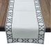 Everhome™ Cane 90-Inch Embroidered Table Runner in White/Navy