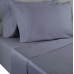 Nestwell Silky & Smooth Cotton Sateen 400 TC Full Flat Sheet Folkstone Gray