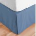 Wrap-Around Wonderskirt Twin Size Wrinkle Resistant Bed Skirt, 15" Drop, Blue