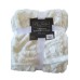 Amy Miller Home Wild Faux Fur Blanket Throw 50" x 60", Ivory or White