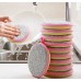 Mats Kitchen Gadgets, 10Pcs Double Side Dishwashing Sponge Pan Pot Dish Wash Sponges Household Cleaning Tools Kitchen Tableware Dish Washing Brush (5xPink-5xGreen)