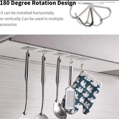 12pcs Clear Hanging Wall Hooks 