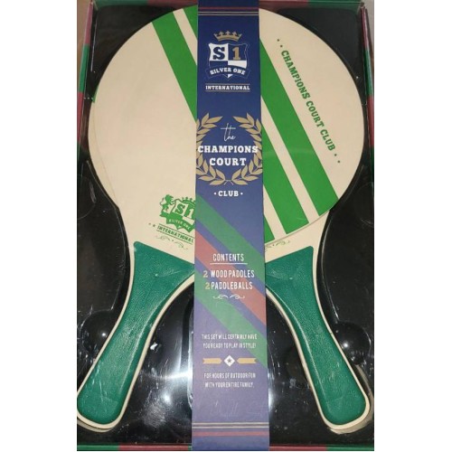 Silver One, the Champions Court 2 Wood Paddles