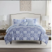 Farrah 4-Piece Twin Comforter Set in Blue