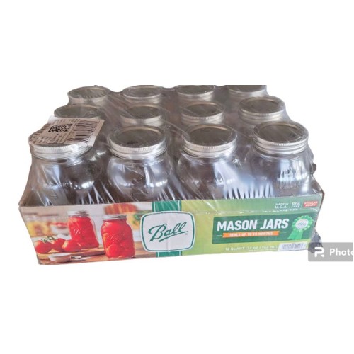 Ball Mason Jars, Quart, Regular Mouth