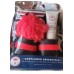 GENTLEMEN ESSENTIALS 4 IN 1 ALL OVER WASH SLIDE SANDALS RED SPONGE 4 OZ SET