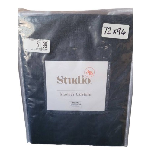 Studio 3B Benji Ombre Shower Curtain - Granite Gray - 72" x 96" 