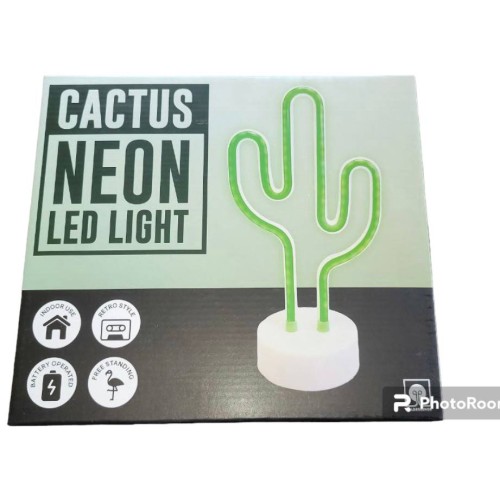 LED Cactus Neon Signs Green Cactus Light