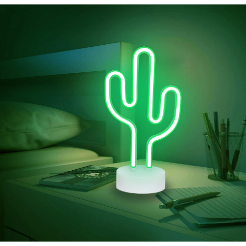 LED Cactus Neon Signs Green Cactus Light