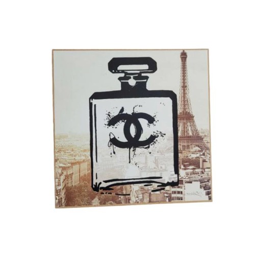 Chanel Bottle Paris Hanging Framed Print