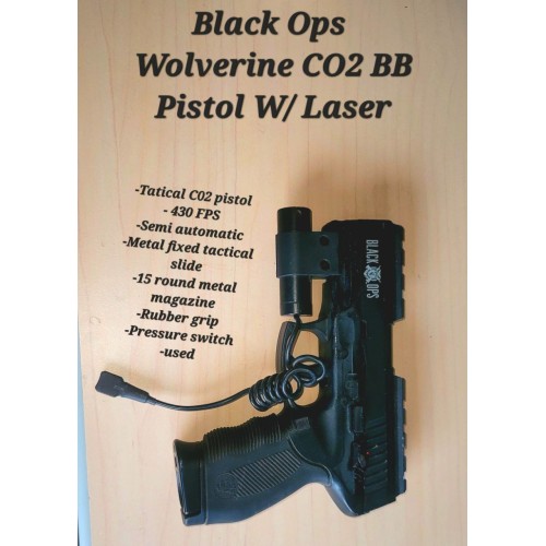 REFURBISHED - Wolverine CO2 BB Pistol W/ Laser