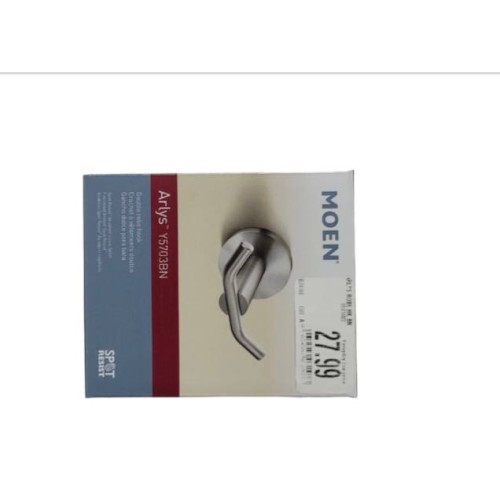 Moen Y5703BN Arlys Robe Hook, Brushed Nickel