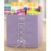 Whitmor Purple 'Lace' Learning Cube Storage Box 