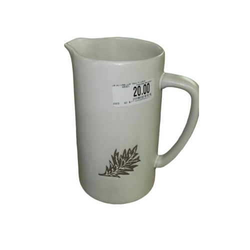 Bee & Willow™ Autumn Leaf Pitcher in White/Grey