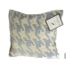 Decorative Throw Pillow, 20" X 20", White & Blue Casa Decor Home 