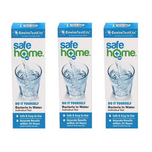 EnviroTestKits Safe Home Bacteria in Water Test Kit PACK OF 3