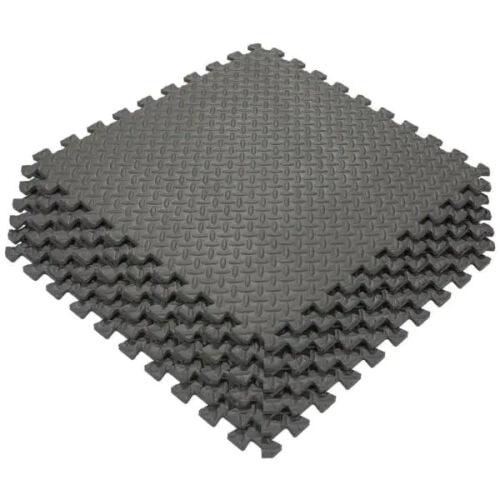  Foam Interlocking Anti-Fatigue Exercise Tile Mat (6-Piece) Black 24 in. x 24