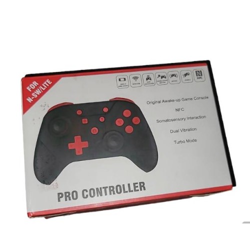 Nintendo switch lite wireless pro controller black and red