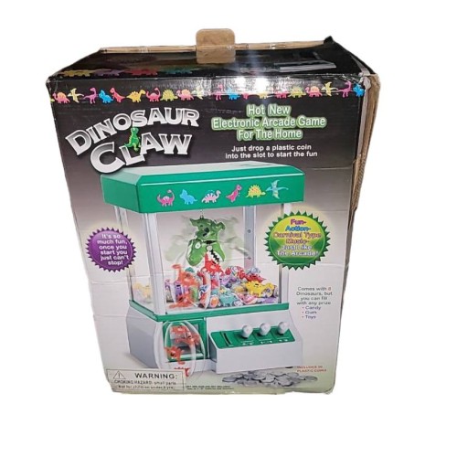 Claw Machine - Arcade Mini Toy Grabber Machine for Kids - Candy Machine- Retro Carnvial Music & Flashing Lights- Best Birthday Gift Game. Use Gumballs, Candy, Toys, or Small Prizes (Green)