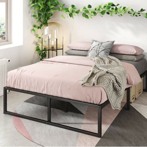 Zinus Lorelai 14 Inch Metal Platform Bed Frame / Steel Slat Support