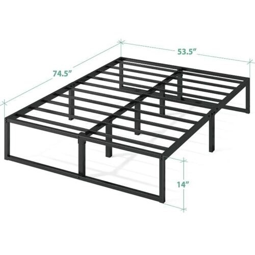 Zinus Lorelai 14 Inch Metal Platform Bed Frame / Steel Slat Support