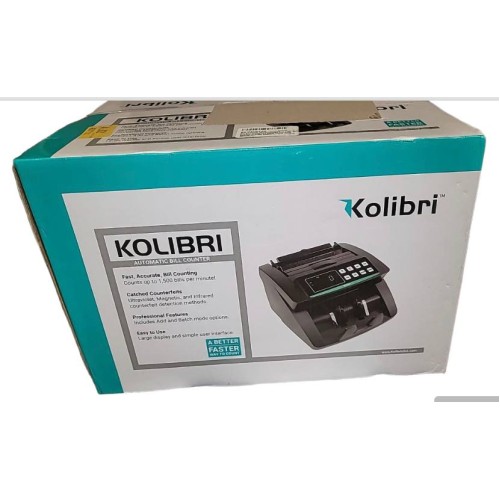 Kolibri Money Counter Machine - 1, 500 Bills Per Min, Advanced Counterfeit Detection, Set Up In Minutes, 3-year Warranty - 24/7 US Customer Support