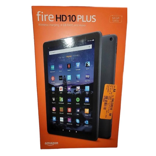 Amazon Fire HD 10 Plus tablet, 10.1", 1080p Full HD, 64 GB, latest model (2021 release)