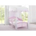 Toddler Canopy for Kids Bed White Pink Children's Room for Little Kids Girls