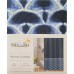 Studio 3B Kiko Shibori Scallop 72" x 72" Shower Curtain in Navy/White 