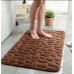 Memory Foam Bath Rug Cobblestone Embossed Bathroom Mat Rapid Water Absorbent And Washable Bath Rugs