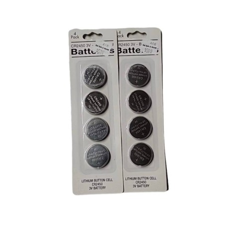 2 Pack Gersn CR2450 Batteries (Set of 4 )