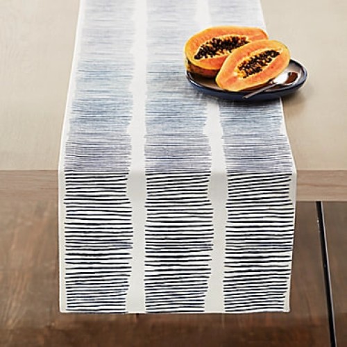 Studio 3B™ Sketched Lines Table Runner in Navy