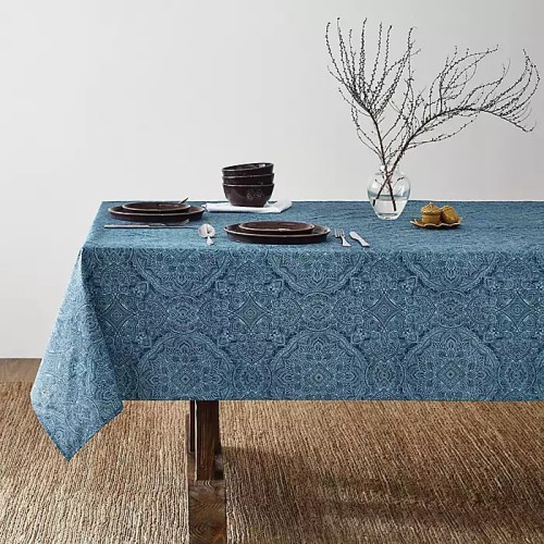 Bee & Willow™ Rectangular Laminated Tablecloth 1.52 x 3.04 m Chambray