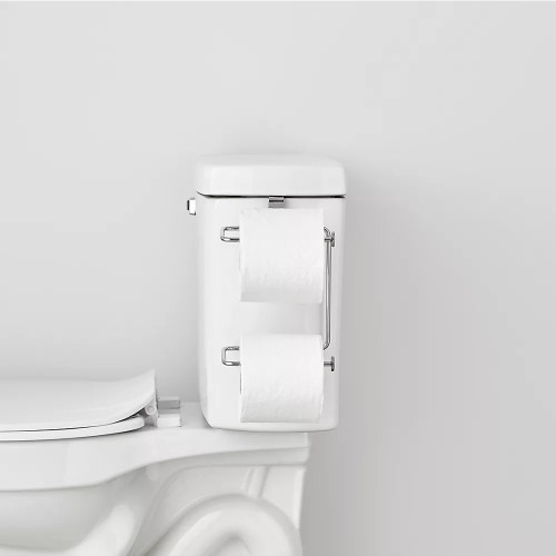  Simply Essential™ 2-Roll Metal Toilet Roll Holder Chrome