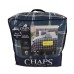 Chaps 8-Piece Plaid Bedding Comforter Set - Bed in a Bag - Navy - Size Full