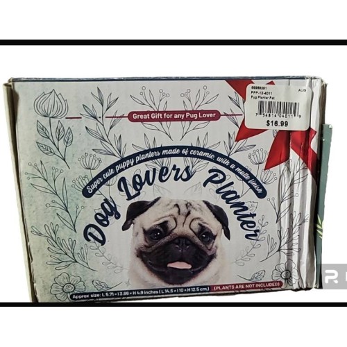 Dog Lovers Planter Pug Lover 