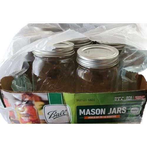 Jarden 11 Packs Mouth Ball Mason Jar with Lid