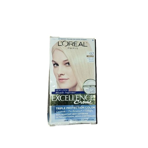 Excellence Permanent Color, Triple Protection, Extra Light Natural Blonde 02