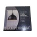 Hampton Bay Talullah 1-Light Matte Black Pendant Light 1005848160