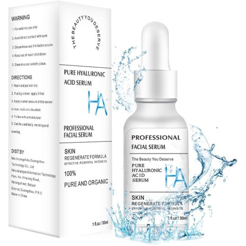 YOUXI Pure Hyaluronic Acid Serum for Face, Facial Moisturizer with Vitamin Skincare Fades Wrinkles Repair Brightening Firming Hydrating for Dry Skin - 1 Fl oz