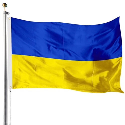 VegaHome Ukraine Flag, 3FTx5FT Ukrainian National Flag with 2 Brass Grommets, Premium Polyester Ukraine National Banner Double Stitched Ukrainian Banner Flag without Flagpole for Indoor Outdoor Garden