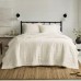 Bee & Willow Fringe Edge 3-Piece Full/Queen Quilt Set in White