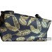 Large Fabric collapsible tote bin with metallic feathers