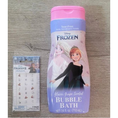 Disney Frozen bubble bath and nail decor kit