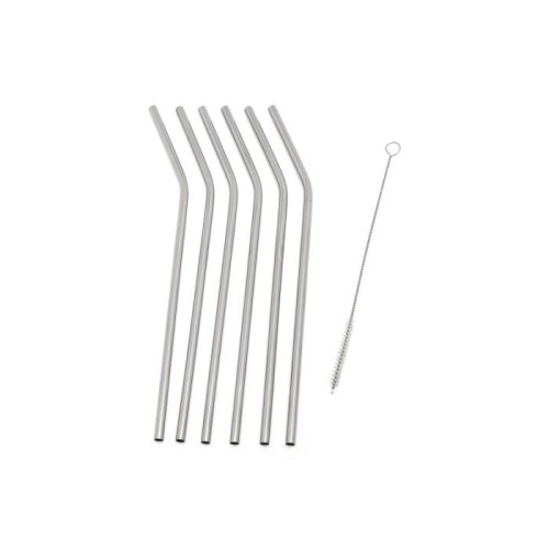 Stainless Steel Straws, Set of 6