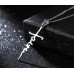 New Stainless Steel Faith Cross Necklace For Men Women, 19 Inches Necklace Jewelry