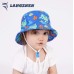 LANGZHEN Sun Protection Hat for Kids Toddler Boys Girls Wide Brim Summer Outdoor hat Cotton Baby Bucket Hat 