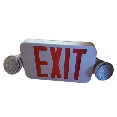 Thomas & Betts UQLXN500R-2LEDR 2-Lamp Red Thermoplastic Emergency LED Exit Sign